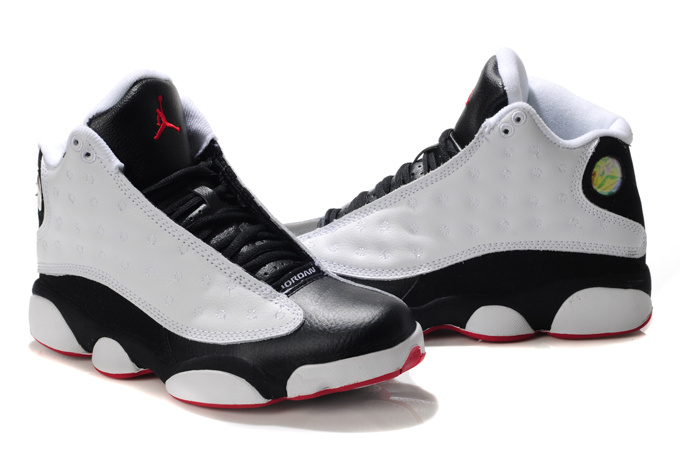 Air Jordan 13 Mens Shoes Black/White/Red Iv Online